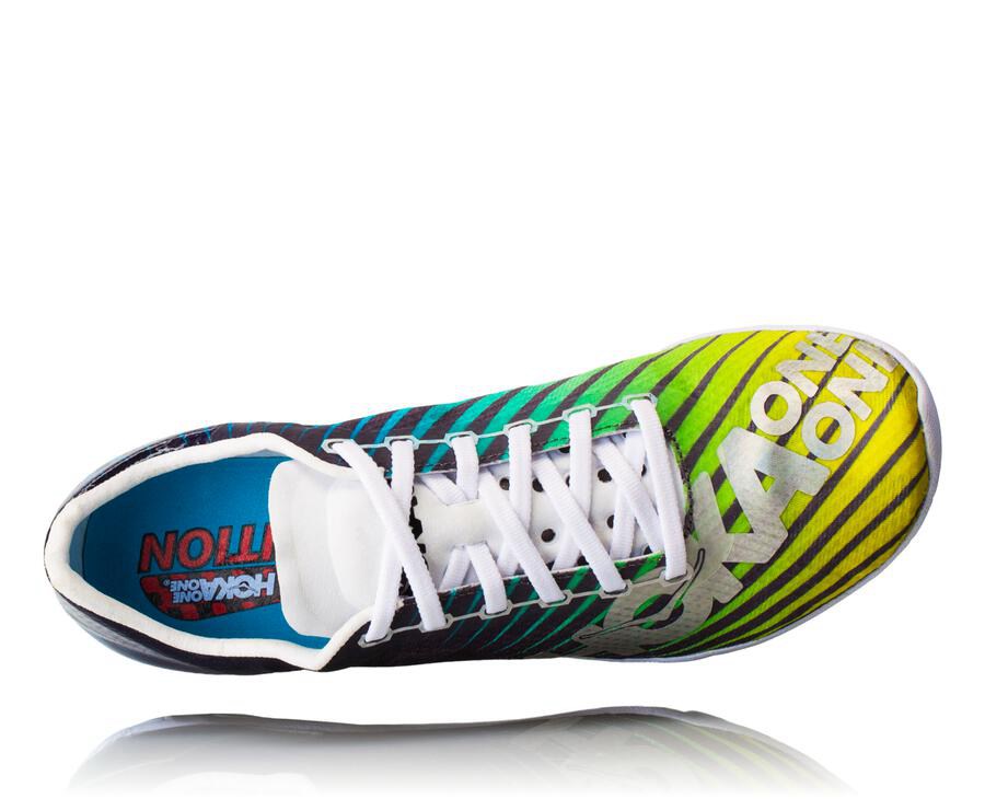 Hoka One One Mens Spikes - Speed Evo R - Black/White - RBKY89165